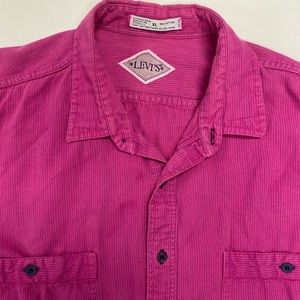 1985 Levi’s Pink Pinstriped Button Down Shirt